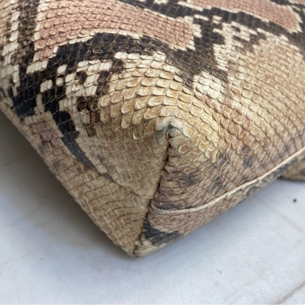 Madewell python snake embossed transporter two wa… - image 7